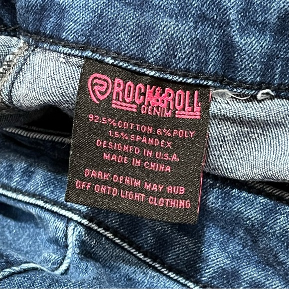 Rock & Roll Denim Flare Jeans Ombre Bell Bottom 29x32 Western Boho Rodeo - Picture 9 of 10